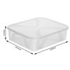 Úložný box, transparentný box s vekom, Rotho LONA, 42x35x11 (12l)