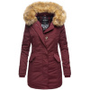 Marikoo Karmaa dámska zimná bunda s kapucňou, vínová S
