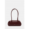 Yuzefi kabelka typu baguette dámska kožená OYSTER SHOULDER BAG MINI YUZSS26.HB.OSM.L071 burgundské ONE SIZE