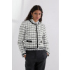 Sako Karl Lagerfeld biela farba, jednoradové, A3W14038 38