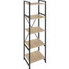 tectake 404155 regál manchester industrial 47,5 x 34,5 x 151,5 cm - industrial svetlé drevo, dub sonoma