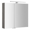 Sapho MIRRÓ galérka s LED osvetlením, 80x70x16cm, dub strieborný, MC080-0011