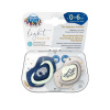 Canpol babies Set symetrických silikónových cumlíkov Light touch 0-6m SLEEPY KOALA modrý