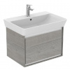 Ideal Standard Connect Air - Skrinka pod umývadlo Cube 65 cm, 58x41x40 cm, dekor sivý dub/biela mat E0847PS
