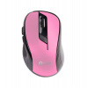 C-TECH myš WLM-02P, růžová, bezdrátová, 1600DPI, 6 tlačítek, USB nano receiver (WLM-02P)