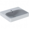 Geberit Smyle Square Umývadlo, 50x41 cm, s prepadom, otvor na batériu, biela 500.256.01.1