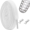 VERK GROUP ŠNÚRKY BEZ VIAZANIA 100CM BIELE (1000)