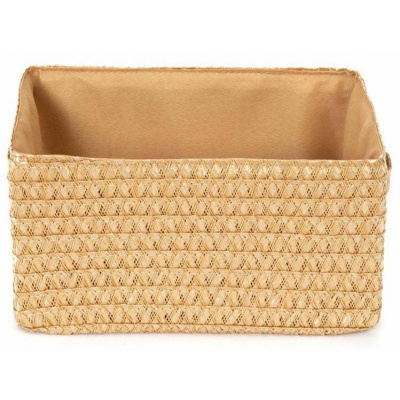 Compactor Úložný košík LILOU tkaný polypropylen 23 x 15 x 12 cm Beige béžový