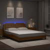 Rám postele s LED bez matrace Zadar cappuccino 160 x 200 cm 3214121