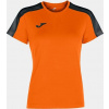 Joma Dámsky dres ACADEMY T-SHIRT ORANGE-BLACK S/S Veľkosť: XS