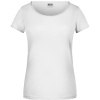 James & Nicholson Tričko JN 8001 z bio bavlny, krátký rukáv, dámské COT02800100102-white M Bílá