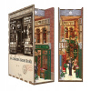 Tonecheer Skladací drevený 3D LED model Book Nook Ulica 84 Charing Cross