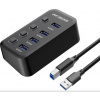 PremiumCord USB 3.2 Superspeed HUB 4-portový s vypínači portů KU3HUB4G