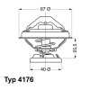 Termostat chladenia BorgWarner (Wahler) 4176.85D