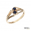 MOZA gold Prsteň so zafírom MG1338 Veľkosť: 54