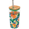 Quokka Liquid Cube pohár so slamkou oranges 540 ml