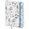 Diár Vario týždenný A5 14,5x20,5 cm s gumičkou Wildflowers 2026