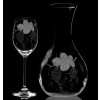 Atelier - Petr Vydra Set 4x sklenice na víno Thun (250/350 ml) a 1x karafa s vinným motivem