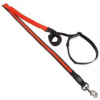 Vodítko Dog Fantasy USB LED nylonové bežecké oranžové 2,5x180-250cm