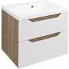 Sapho WAVE umývadlová skrinka 60x65x47,8cm, biela/dub cuneo WA060-3025
