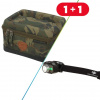 Rybársky Set Giants Fishing Puzdro na Elektroniku Medium + Čelovka LED Deluxe 300