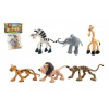 Teddies Zvířátka safari ZOO plast 9-10cm 6ks v sáčku