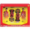 Bburago Ferrari Set F1 2x Sf-24 Team Scuderia Ferrari N 16 Season 2024 Charles Leclerc + N 55 Carlos Sainz 1:43 červeno-čierna