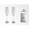 Poháre na sekt MEADOW 210 ml 2 ks + svadobné gravírovanie (BBohemian crystal + pieskovanie)