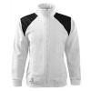 Fleece mikina unisex Malfini® Jacket Hi-Q 506 biela veľ. M