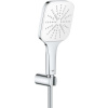 GROHE Rainshower SmartActive Cube sprchová súprava, ručná sprcha 3jet 130 x 130 mm EcoJoy, sprchový držiak a sprchová hadica 150 cm, chróm/mesačná biela, 26589LS0