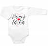 Body dlhý rukáv Víc než láska Baby Nellys biele