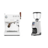 Ascaso Steel DUO PID PLUS, White&Wood + Eureka Atom Specialty 65, white