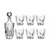 Barley Twist whisky set 1+6 Bohemia (Whiskey Barley Twist 7 dielny set Bohemia Crystalite)