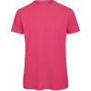 B&C | Inspire T /men, Pánske tričko Medium Fit z bio bavlny, červená fuchsia, XXL