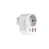 nabíjačka Devia Power Socket PD 20W 1x USB-C 2x USB 3A biela (BRA013534)
