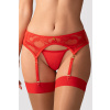Podväzkový pás Obsessive Aliosa garter belt Farba: Červená, Veľkosť: S/M
