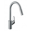 Hansgrohe Focus M41 kuchynská páková batéria 240, vyťahovacia sprška, 2jet, sBox,Nerez HG 73880800