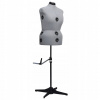 Dámska krajčírska figurína, nastaviteľná, sivá, L, ro