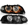 PREDNÉ SVETLÁ ANGEL EYES PRE BMW E46 5/98-8/01 ČIERNE