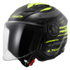 LS2 OF616 AIRFLOW II BRUSH BLACK HV YELLOW-06 XS