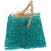 Taštička s kokosovým vláknom - hračka pre hlodavce, sisal, 10 x 13 cm, modrá