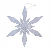 DECOLED Vločka, priemer 120 cm, strieborná
