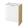 Cersanit City 65 skrinka na práčku s bielymi dvierkami 67,5x44,8 cm Dub S584-037-DSM S584-037-DSM