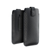 Puzdro vsuvka Apple iPhone 5/5C/5S/SE Forcell Carbon čierne