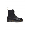 Kožené členkové topánky Dr. Martens 1460 Pascal Frnt Zip dámske, čierna farba, na plochom podpätku, DM32054001