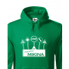 Pánska mikina s vtipnou potlačou Značková mikina, Barva Zelená, Velikost 3XL Bezvatriko.cz 0456