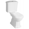 Kerasan RETRO WC kombi, spodný odpad, biela-chrom WCSET01-RETRO-SO