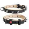 CoLLaR PLOCHÝ KOŽENÝ OBOJOK SOFT S OSTŇAMI