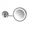 Emco Cosmetic mirrors Pure LED - Kozmetické zrkadlo nástenné s LED osvetlením Ø216mm, 3 násobné zväčšenie, chróm 109500118