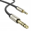 Kábel Ugreen AV127 jack (6,3 mm) - minijack (3,5 mm) 3 m
